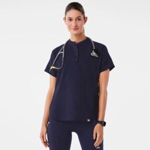Navy Manila Scrub Top | Figs